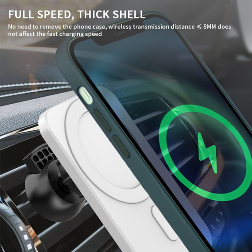 15W Fast Charging Magnetic Wireless Car Charger Stand Holder for QI Phones_14