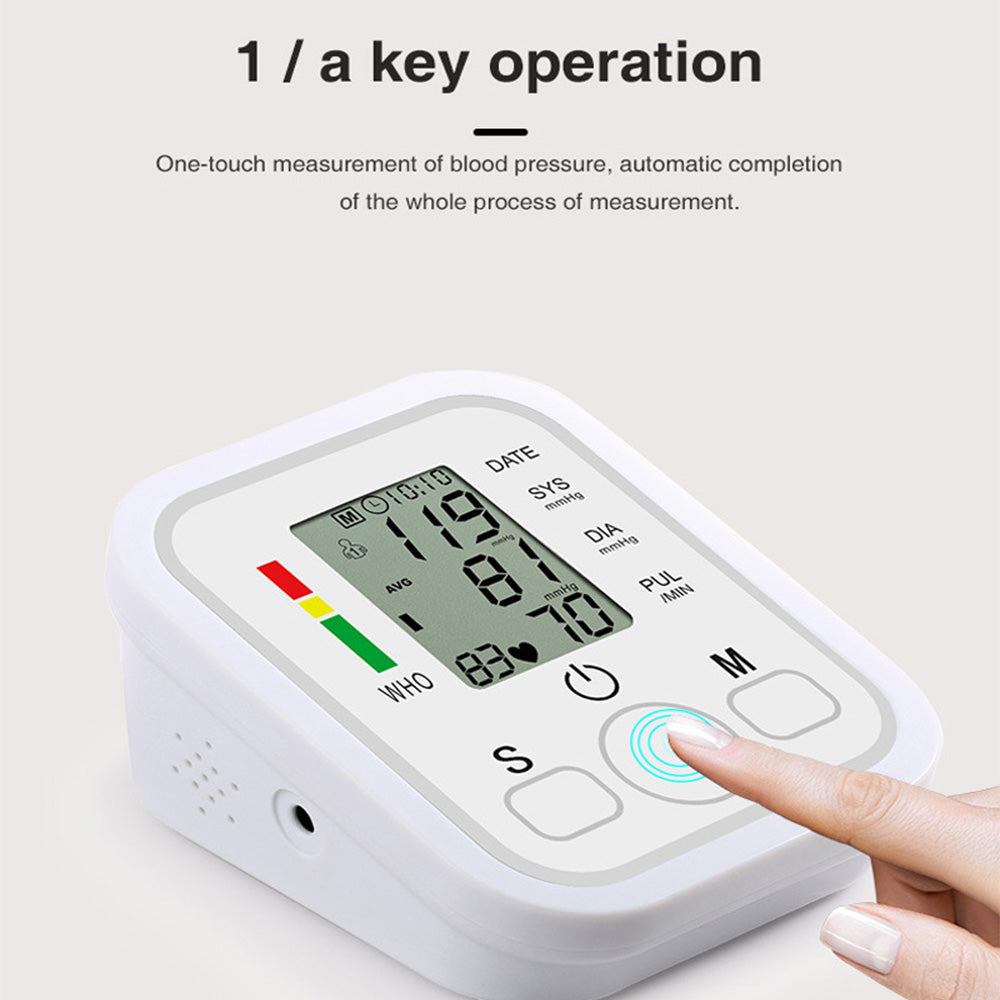 High Accuracy Digital Blood Pressure Monitor Sphygmomanometer - Battery Operated_7