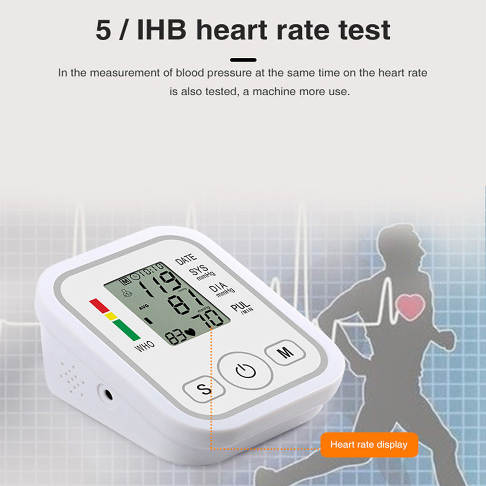 High Accuracy Digital Blood Pressure Monitor Sphygmomanometer - Battery Operated_11