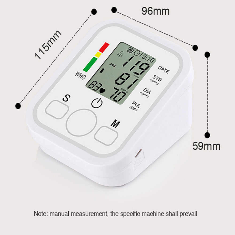 High Accuracy Digital Blood Pressure Monitor Sphygmomanometer - Battery Operated_13