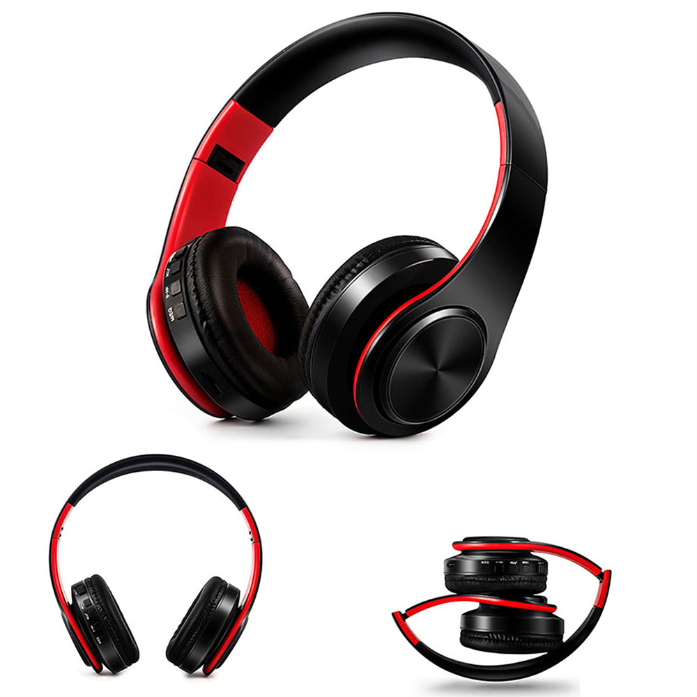 Foldable Wireless Bluetooth Stereo Headset with TF Card Slot- USB Charging_2
