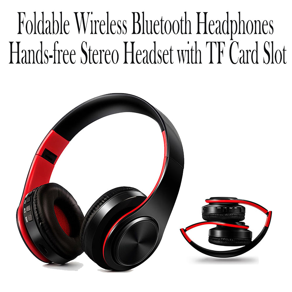 Foldable Wireless Bluetooth Stereo Headset with TF Card Slot- USB Charging_3