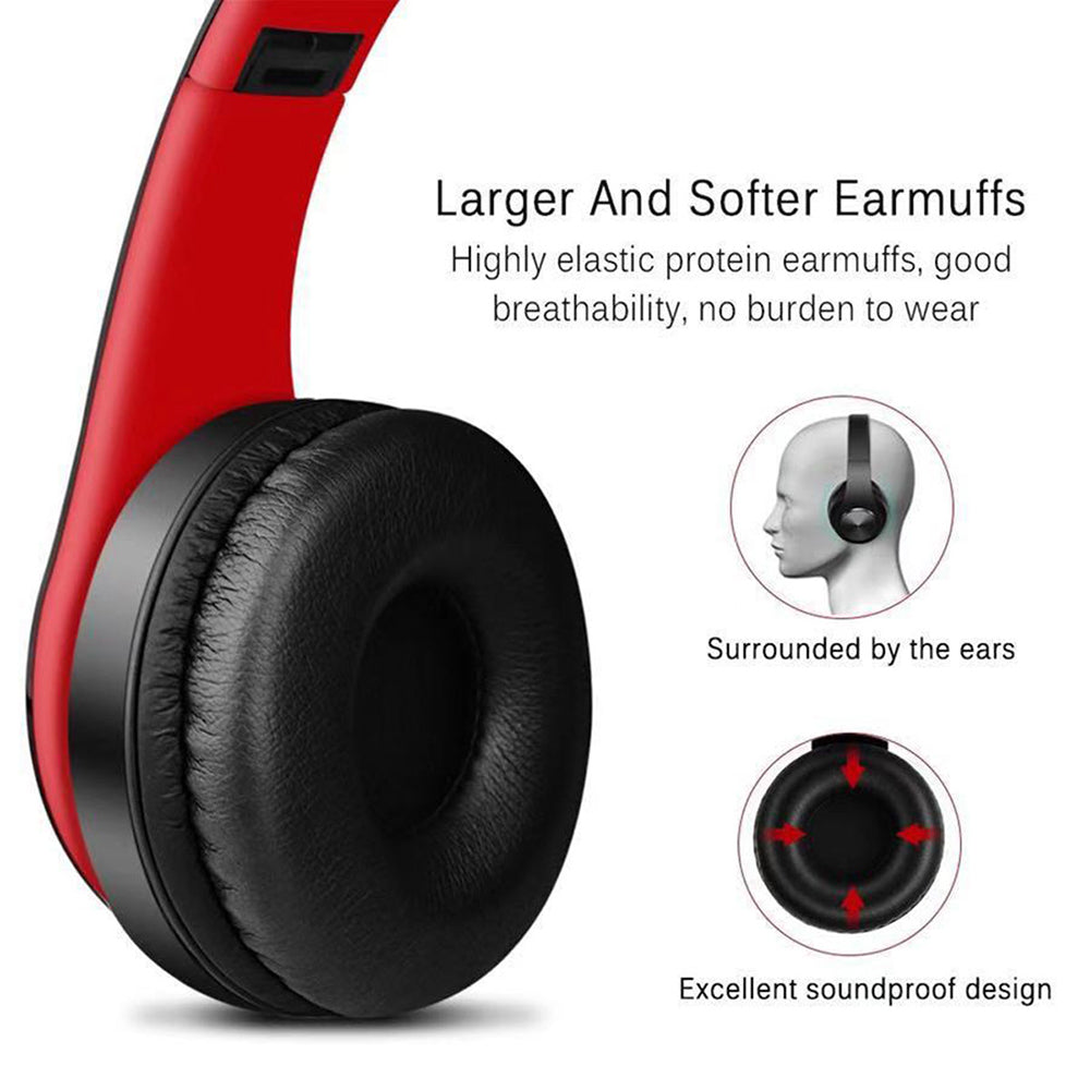 Foldable Wireless Bluetooth Stereo Headset with TF Card Slot- USB Charging_10