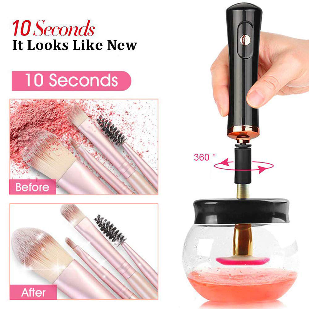 Battery Operated Electric Makeup Brush Cleaner Automatic Brush Washer and Dryer_6