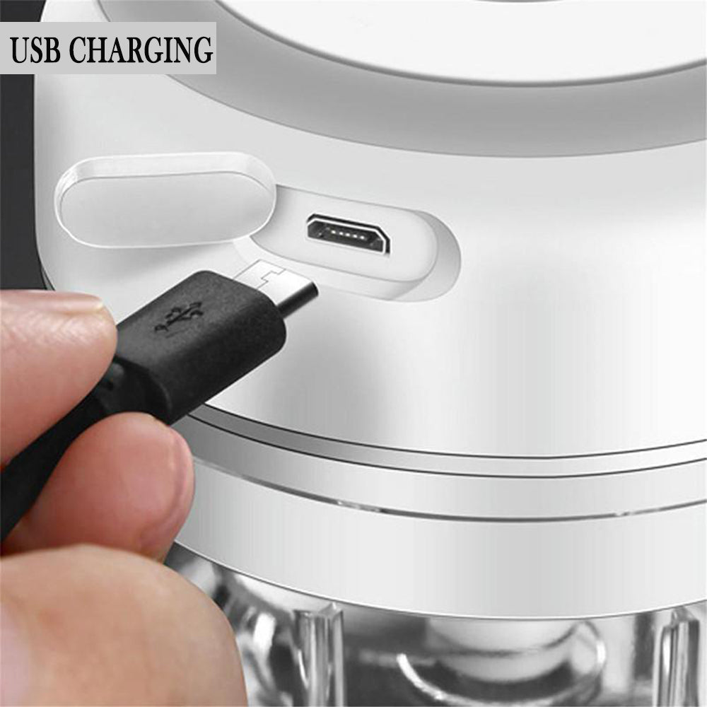 Automatic Mini Electric Food Chopper Portable Food Processor- USB Charging_8