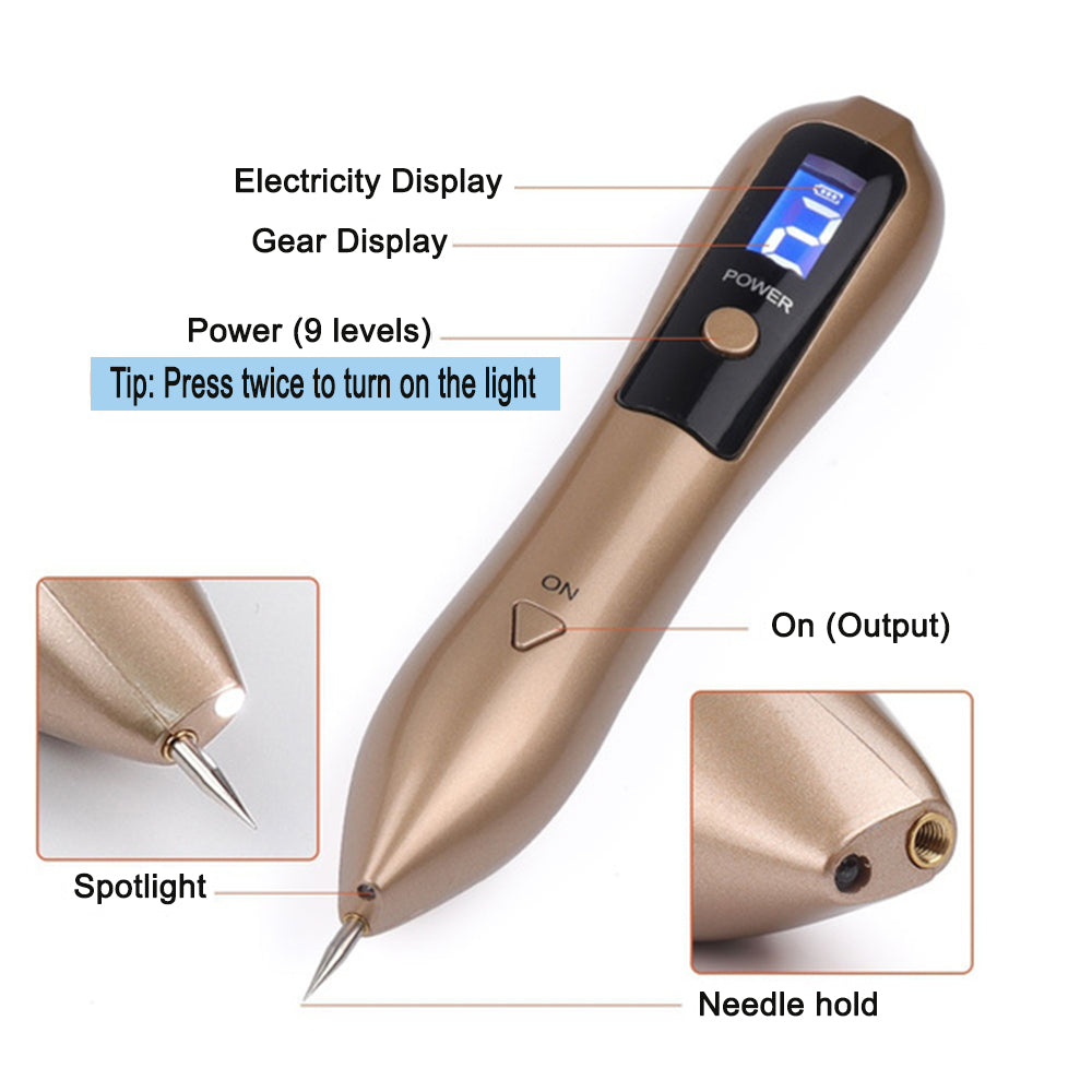 9 Speed USB Rechargeable Spotlight Mole Freckle and Spot Scanner and Remover Pen_8