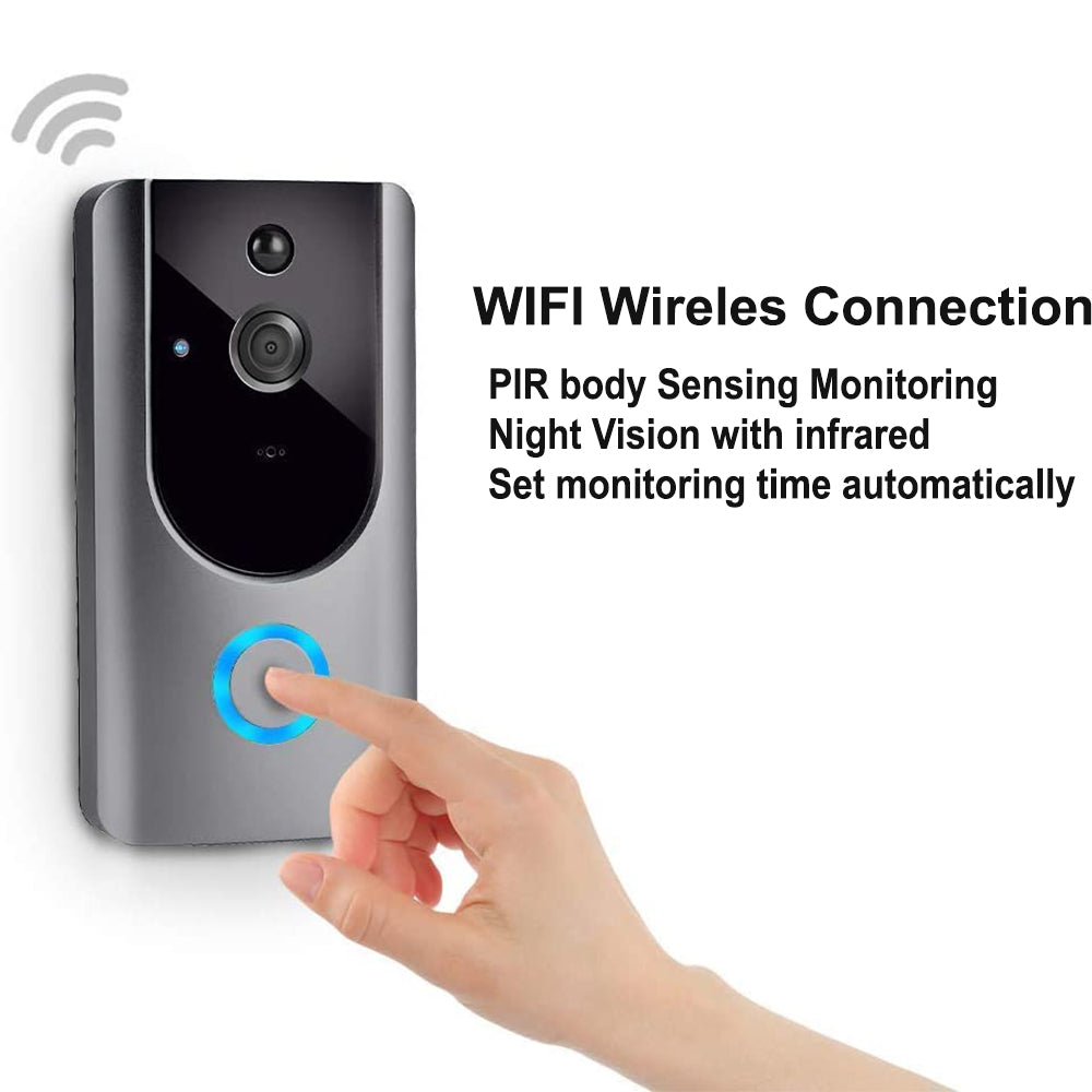 Smart Wireless Wi-Fi HD Video Doorbell for Home Security- Battery Operated_5