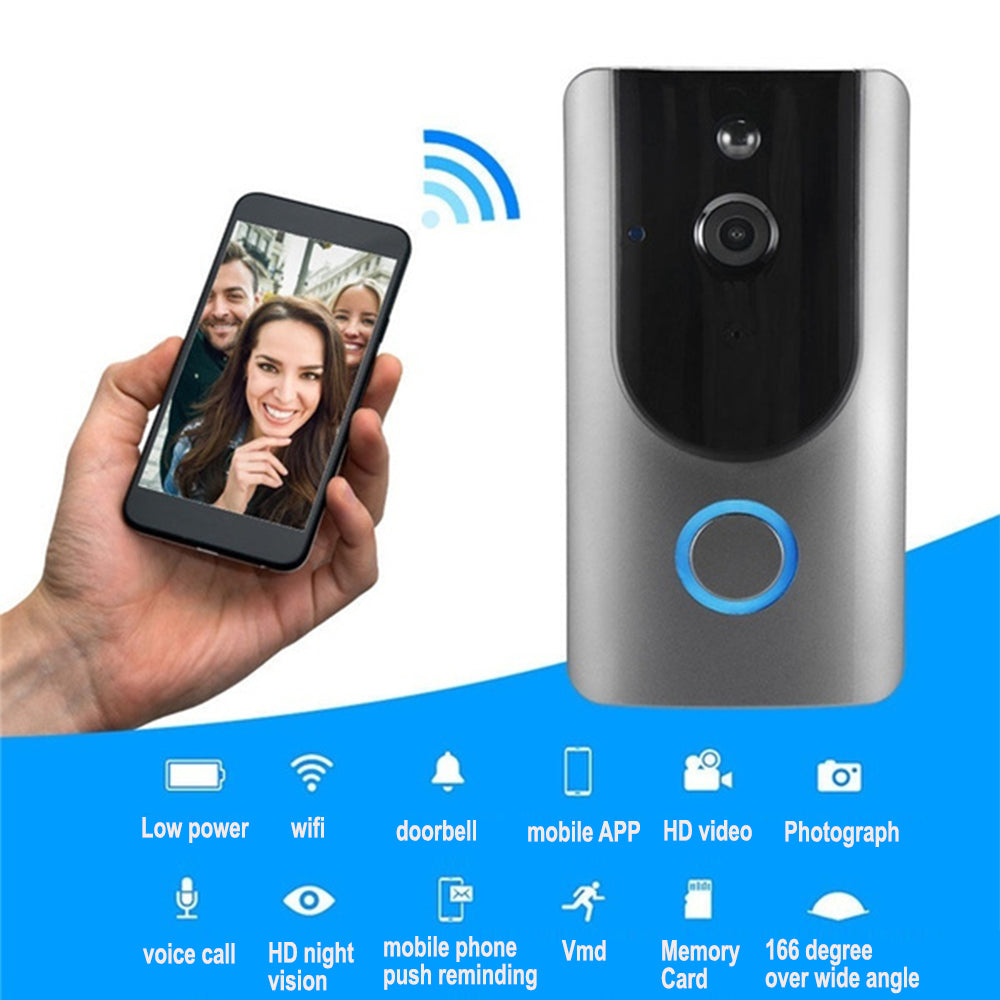 Smart Wireless Wi-Fi HD Video Doorbell for Home Security- Battery Operated_6