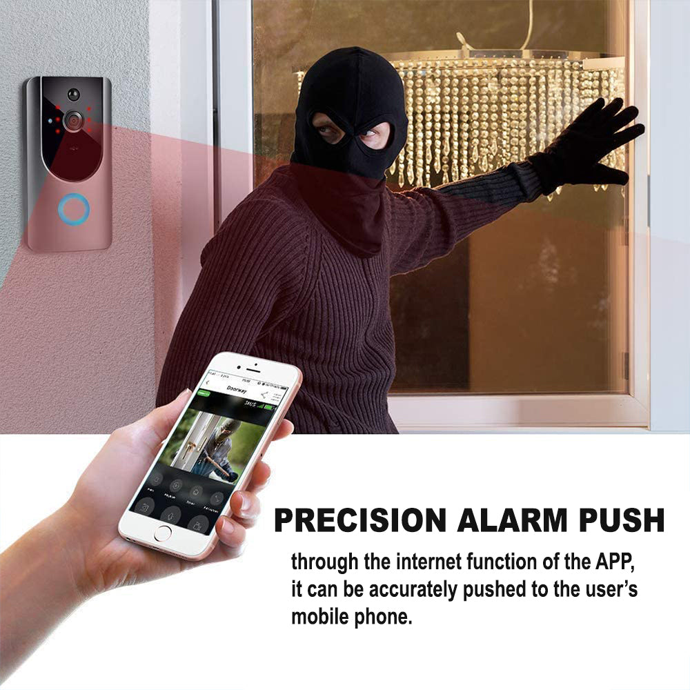 Smart Wireless Wi-Fi HD Video Doorbell for Home Security- Battery Operated_7