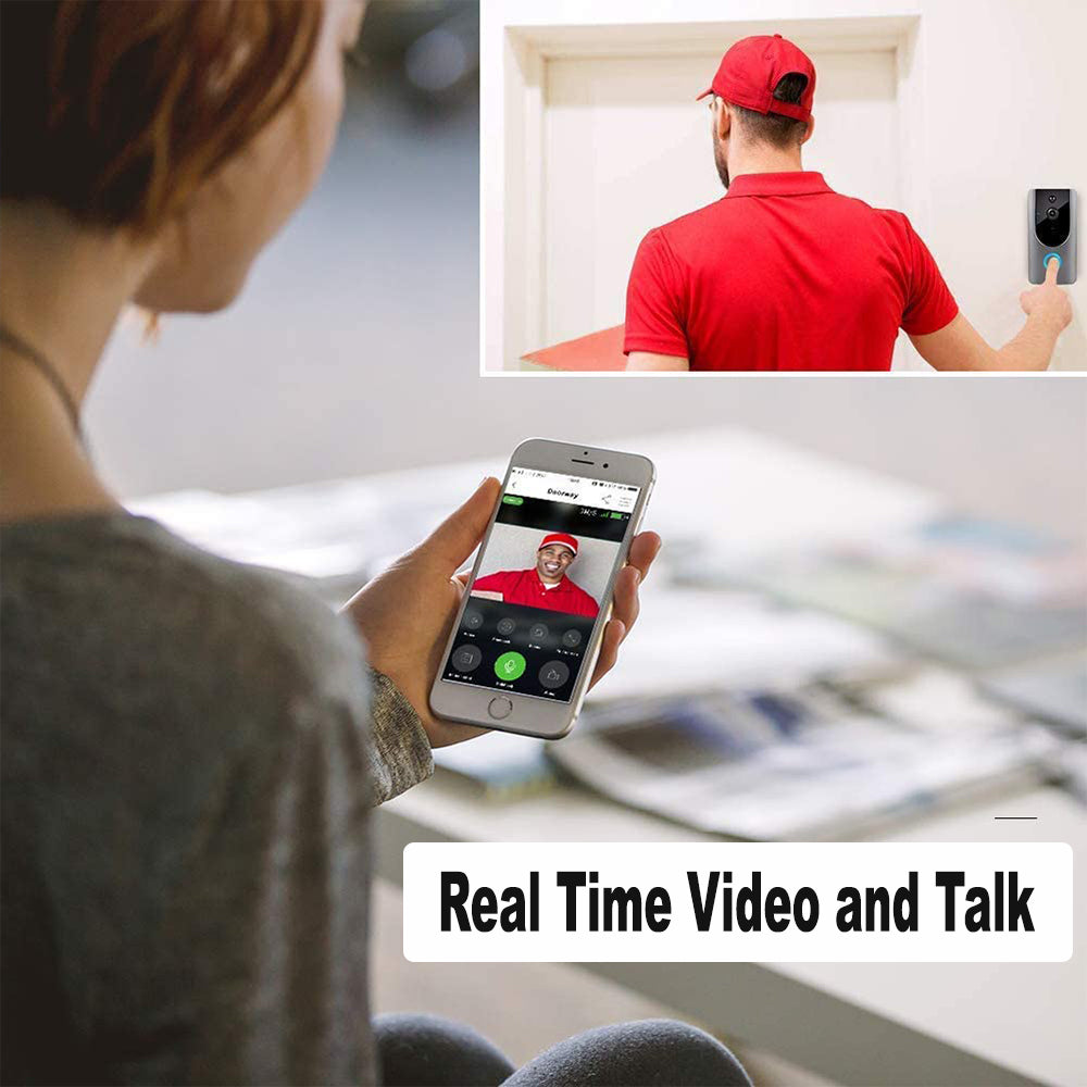 Smart Wireless Wi-Fi HD Video Doorbell for Home Security- Battery Operated_9