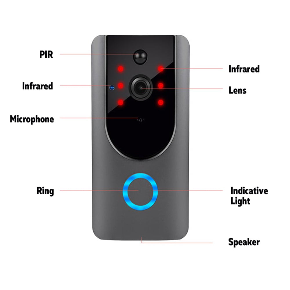 Smart Wireless Wi-Fi HD Video Doorbell for Home Security- Battery Operated_13