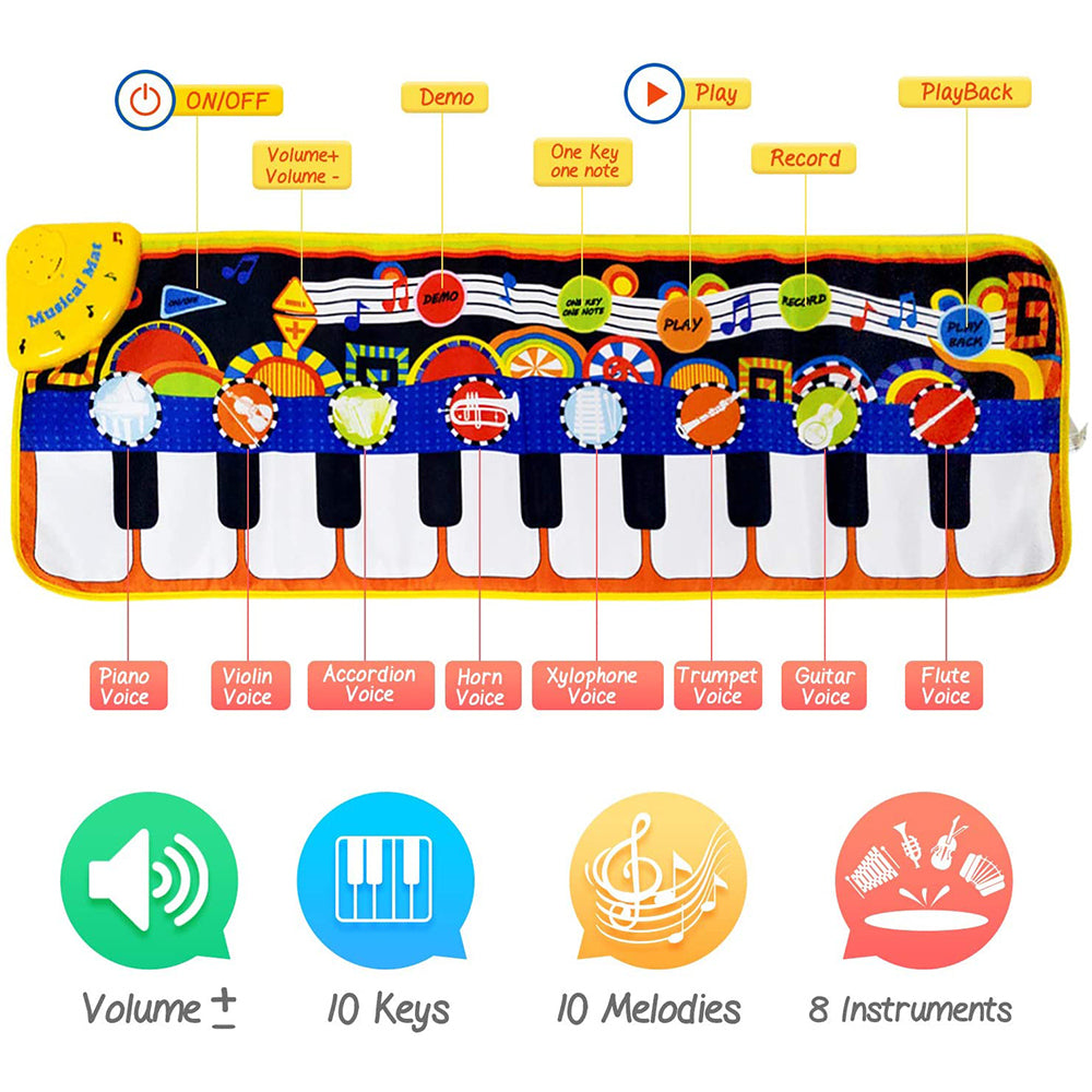 Musical Piano Mat Keyboard Music and Dance Mat- Battery Operated_3