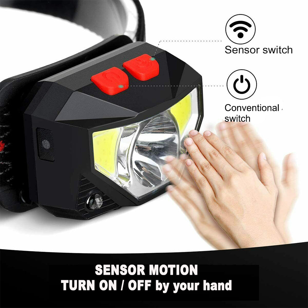 Bright Waterproof USB Rechargeable LED Head Lamp_8