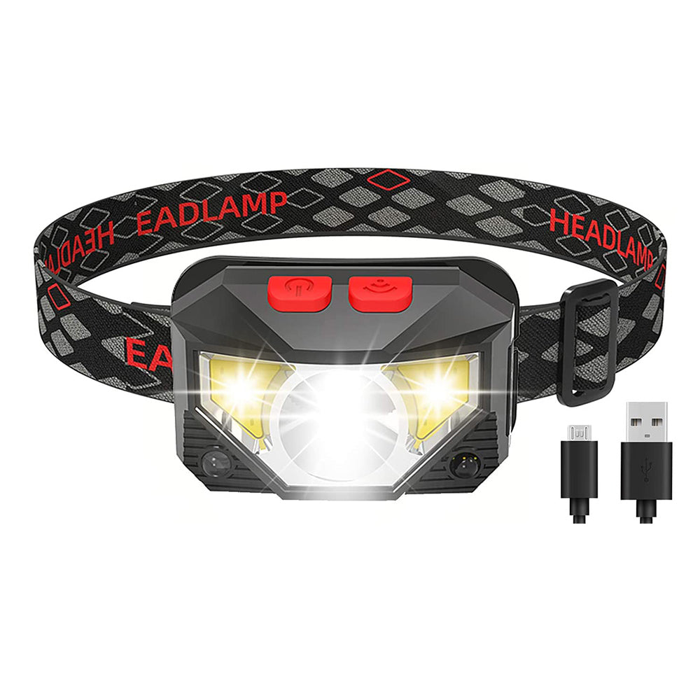 Bright Waterproof USB Rechargeable LED Head Lamp_2