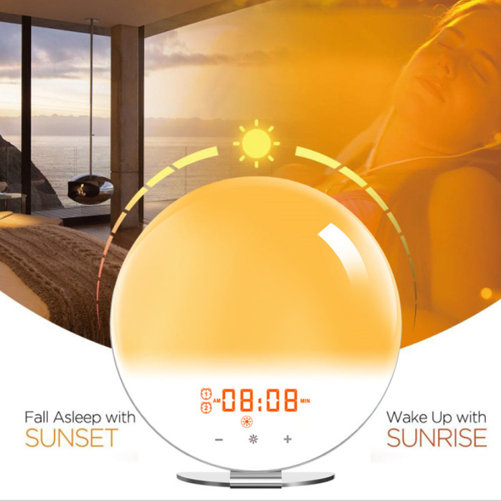 Creative Digital Alarm Clock Sunset and Sunlight Simulator- USB Powered_7