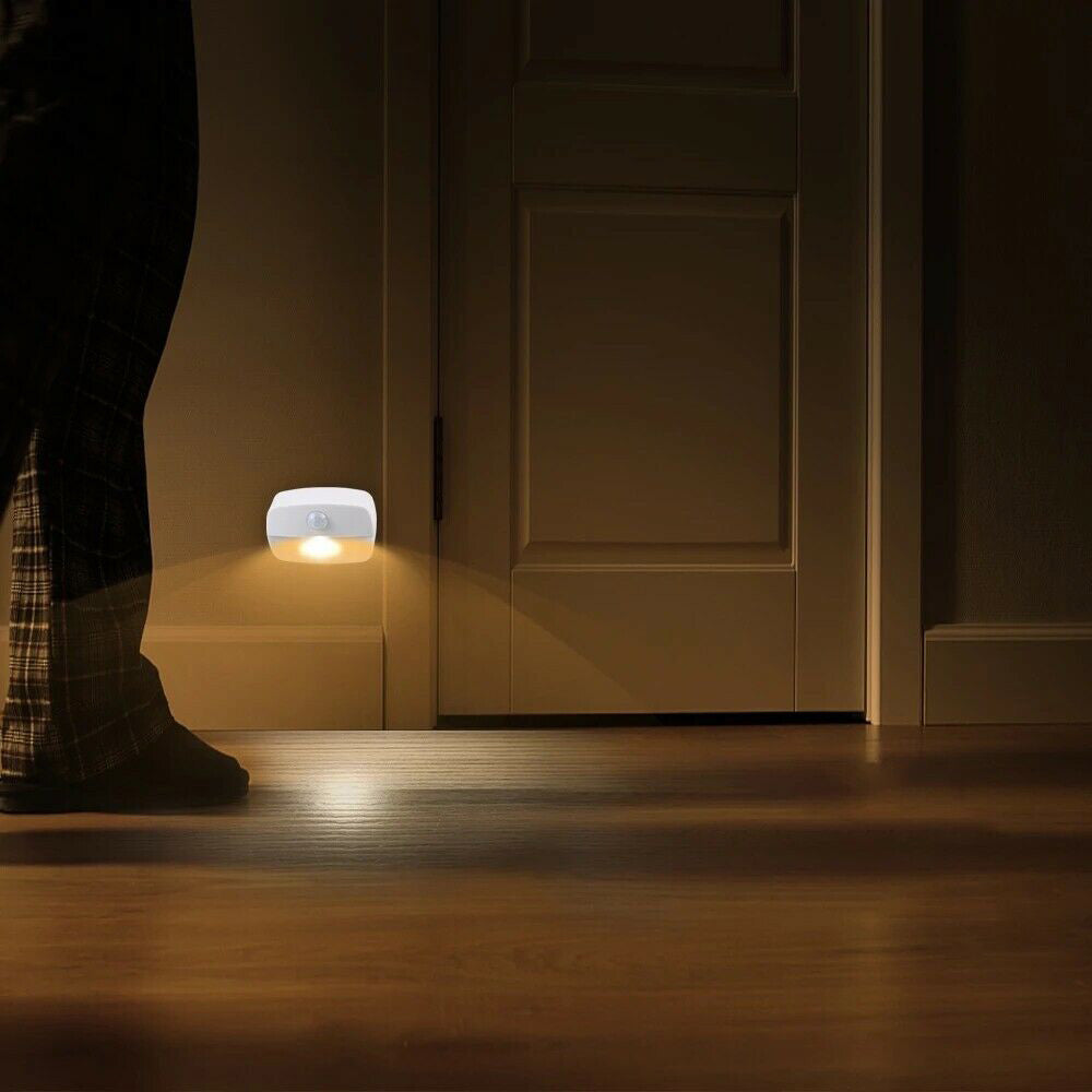LED Motion Sensor Battery Operated Wireless Wall Closet Lamp Night Light_5