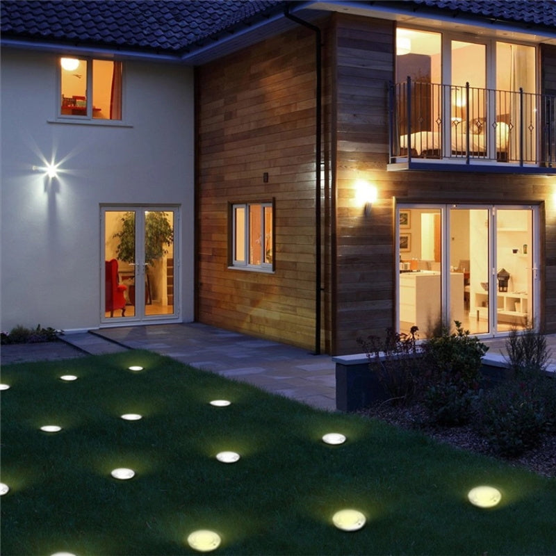 Pack of 4 Solar Powered LED Outdoor Solar Garden Ground Lights_5