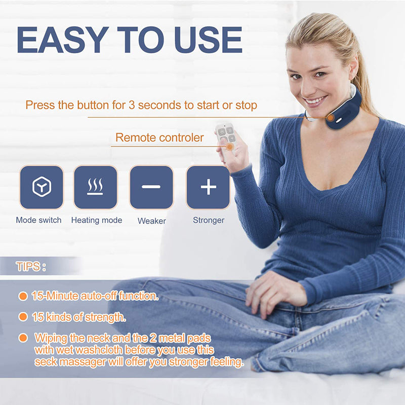 Remote Controlled Smart Electric Neck and Shoulder Massager- USB Charging_7