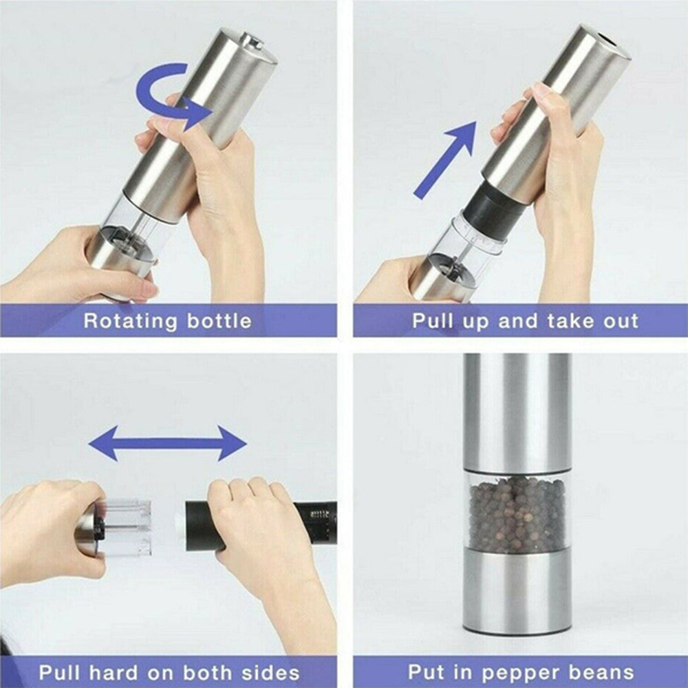 Electric Pepper Grinder Spice Mill and Grinder- Battery Operated_4