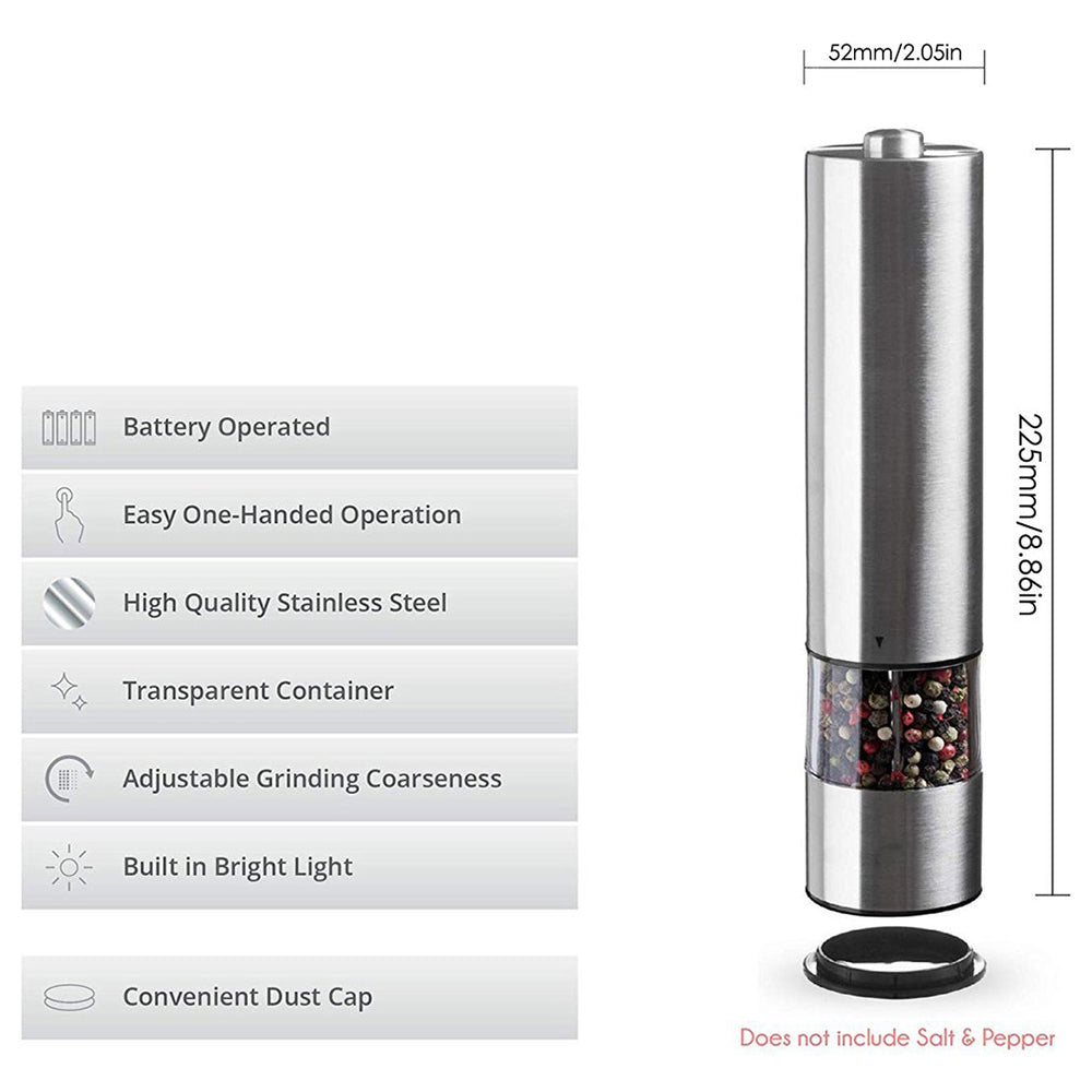Electric Pepper Grinder Spice Mill and Grinder- Battery Operated_6