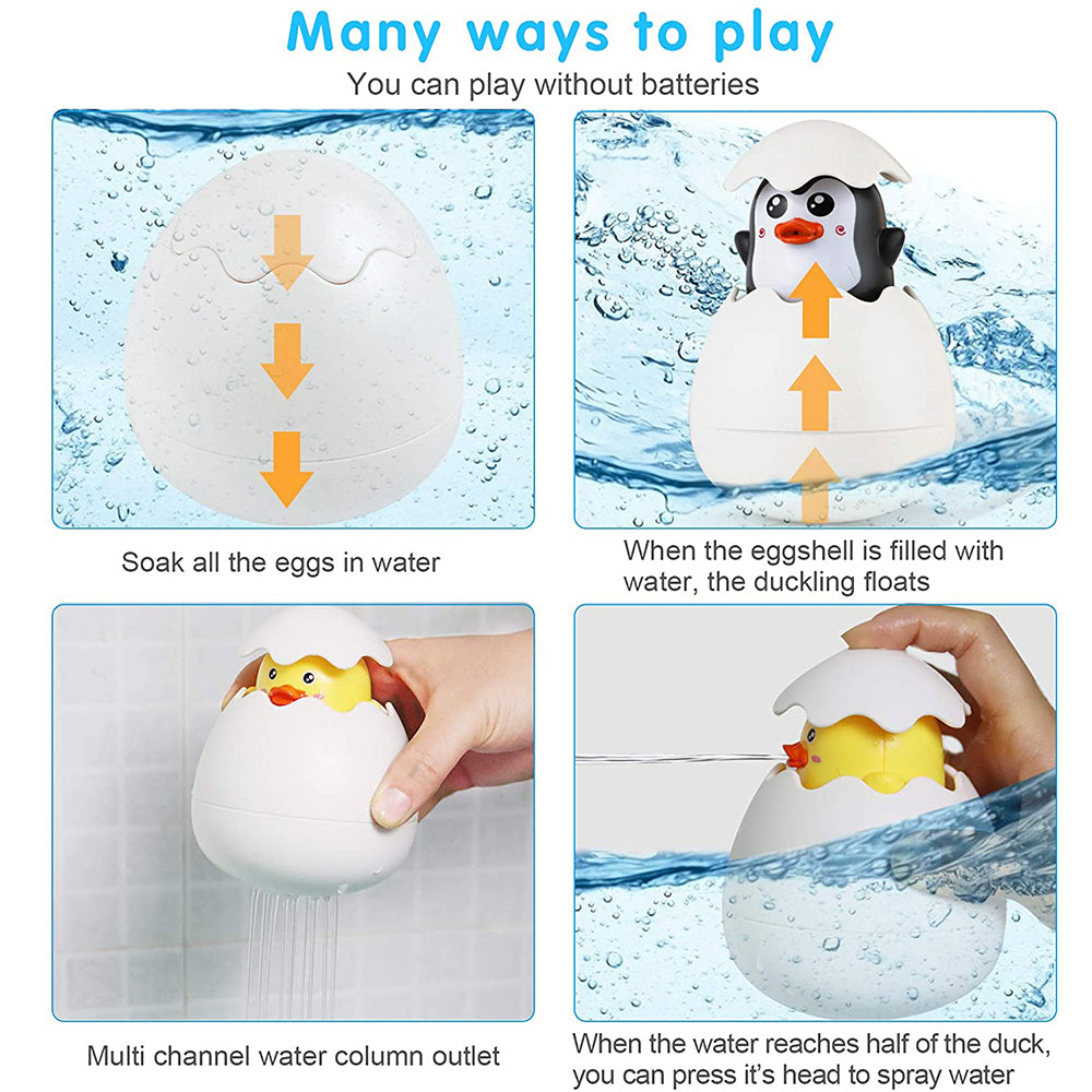 Swimming and Floating Wind-up Turtle, Penguin, and Duck Bath Toys_11