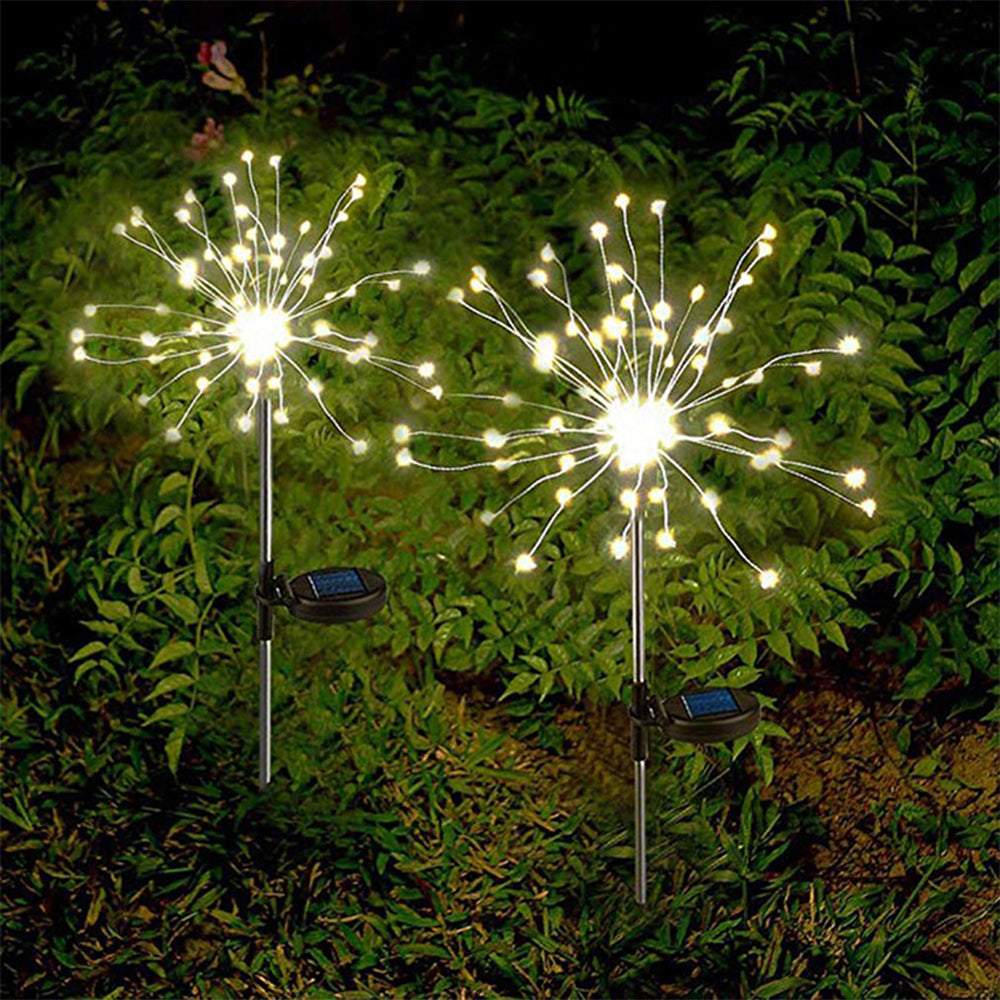 120 LED Solar Powered Outdoor Sparkling Fireworks LED Lights_4