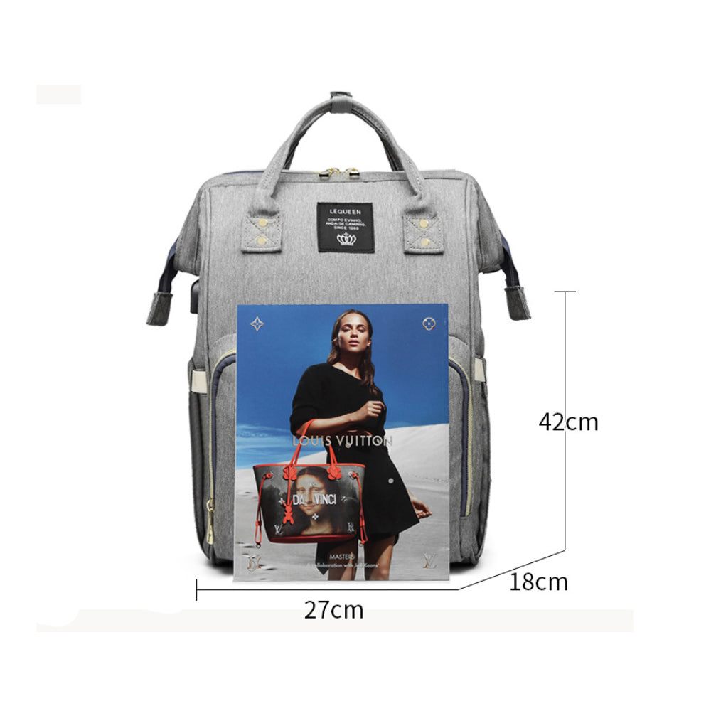 Large Capacity Maternity Travel Backpack with USB Charging Port_11