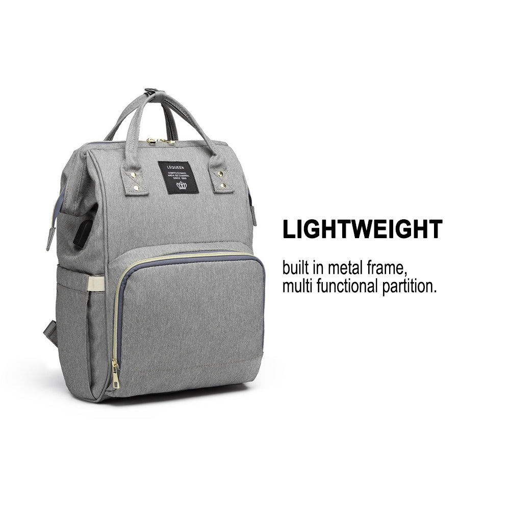 Large Capacity Maternity Travel Backpack with USB Charging Port_14