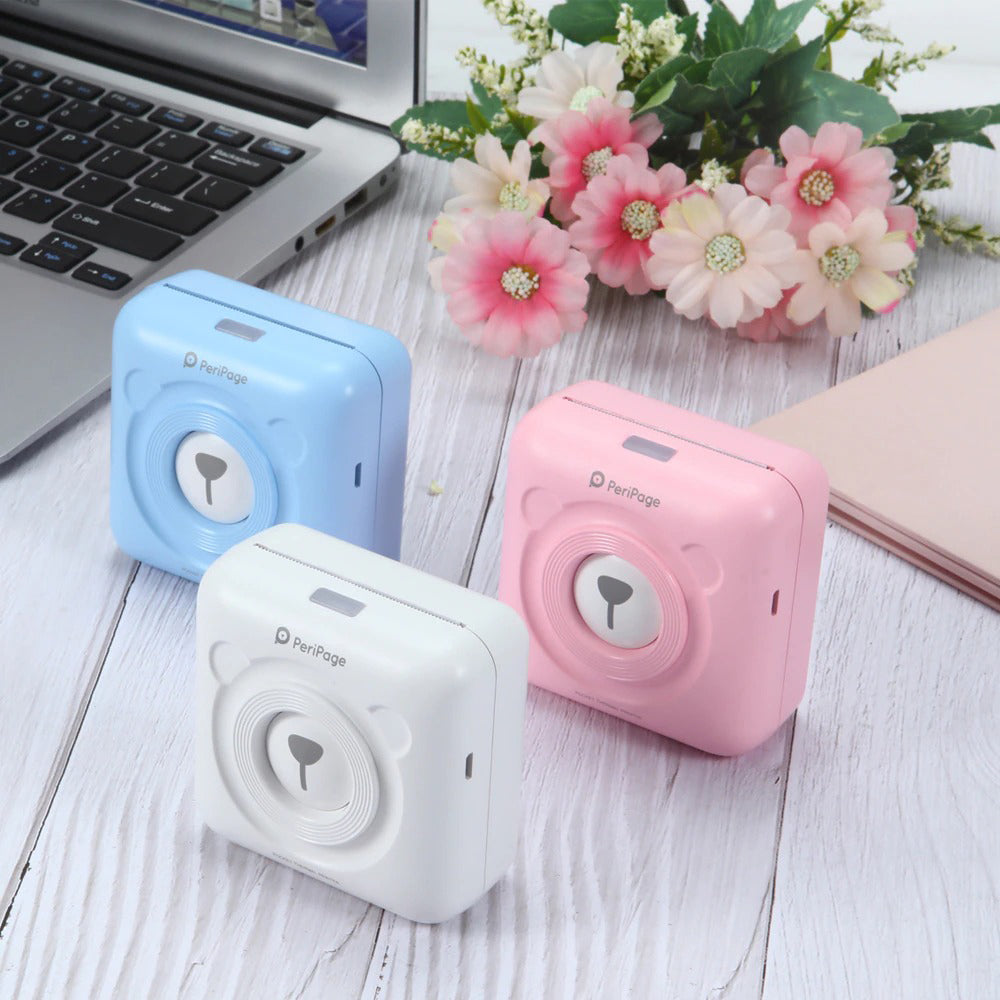 Mini Pocket Thermal Paper Photo Printer with Paper- USB Charging_2