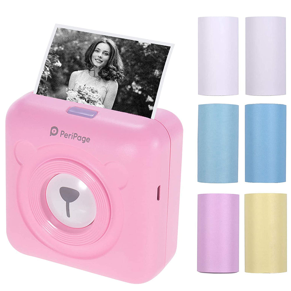 Mini Pocket Thermal Paper Photo Printer with Paper- USB Charging_4