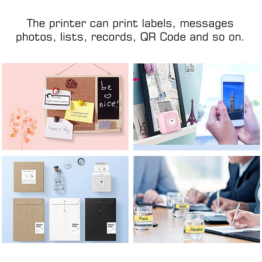 Mini Pocket Thermal Paper Photo Printer with Paper- USB Charging_11