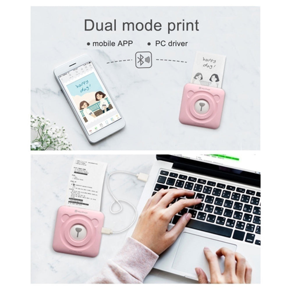 Mini Pocket Thermal Paper Photo Printer with Paper- USB Charging_17