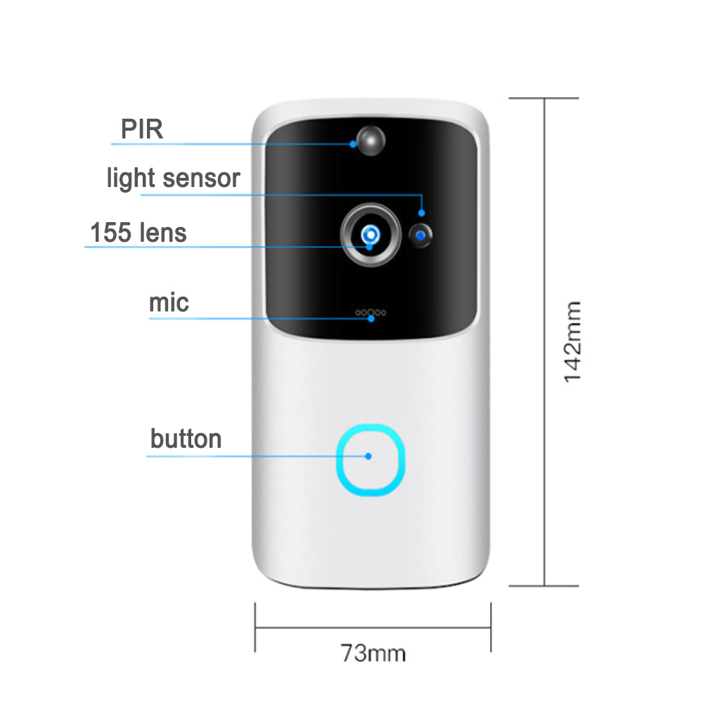 Smart Doorbell Motion Detection and 2-Way Audio- Battery Operated_6