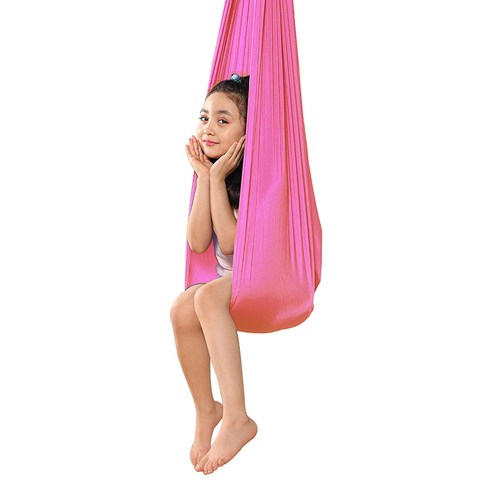 Kids Therapy Swing Yoga Cuddle Sensory Hanging Elastic Hammock_5