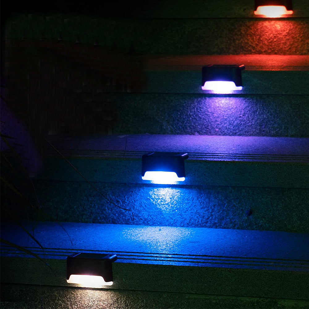 LED Light Solar Powered Staircase Step Light for Outdoor Use_6