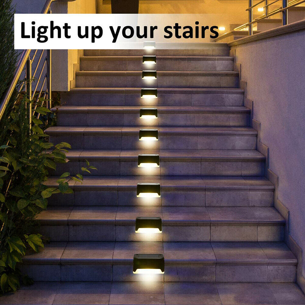LED Light Solar Powered Staircase Step Light for Outdoor Use_7