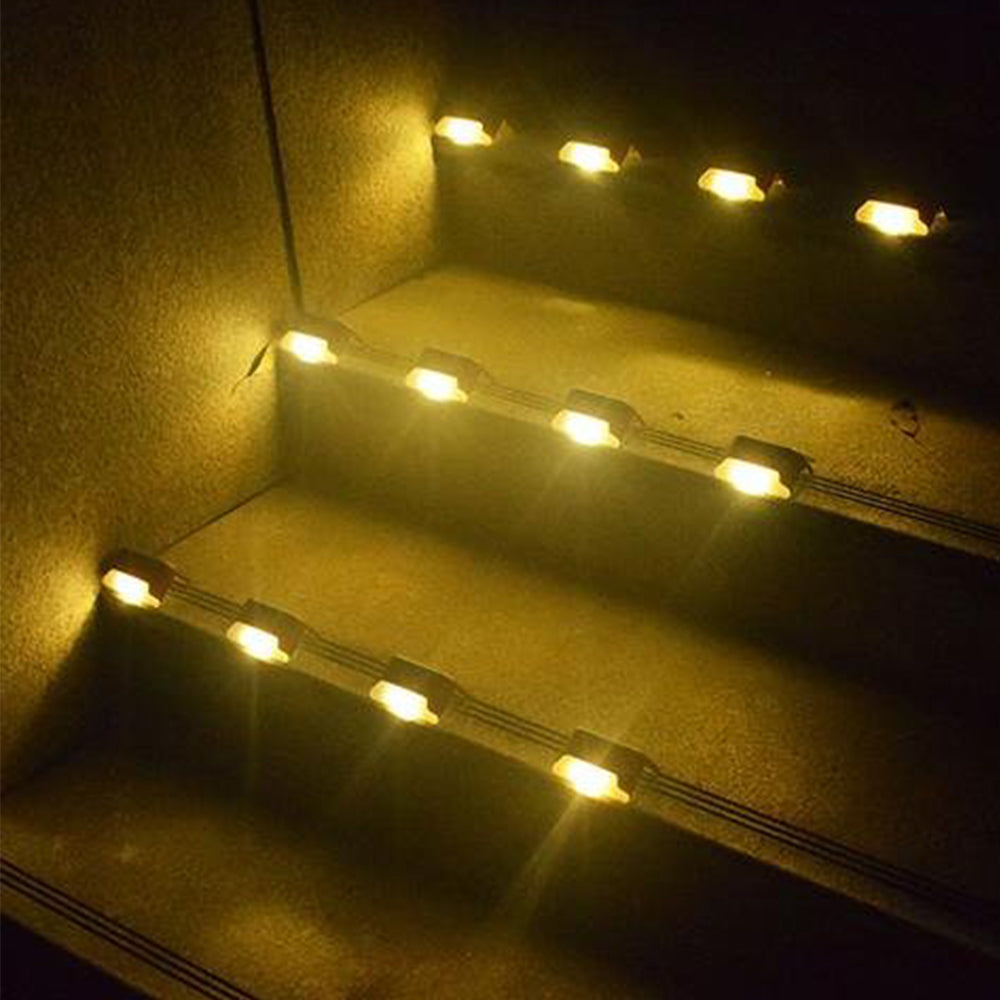 LED Light Solar Powered Staircase Step Light for Outdoor Use_16