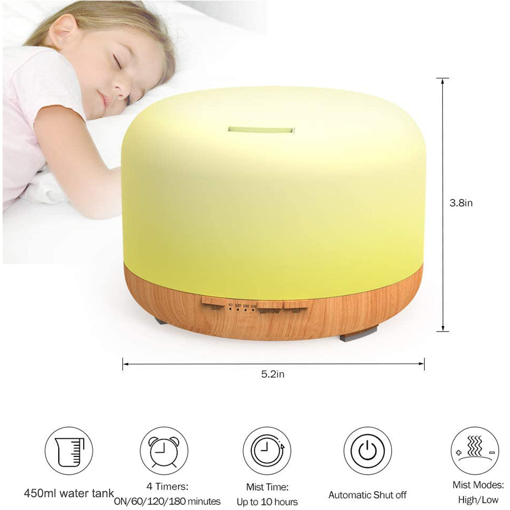 Aroma Therapy Essential Oil Diffuser and Mist Humidifier- USB Powered_5