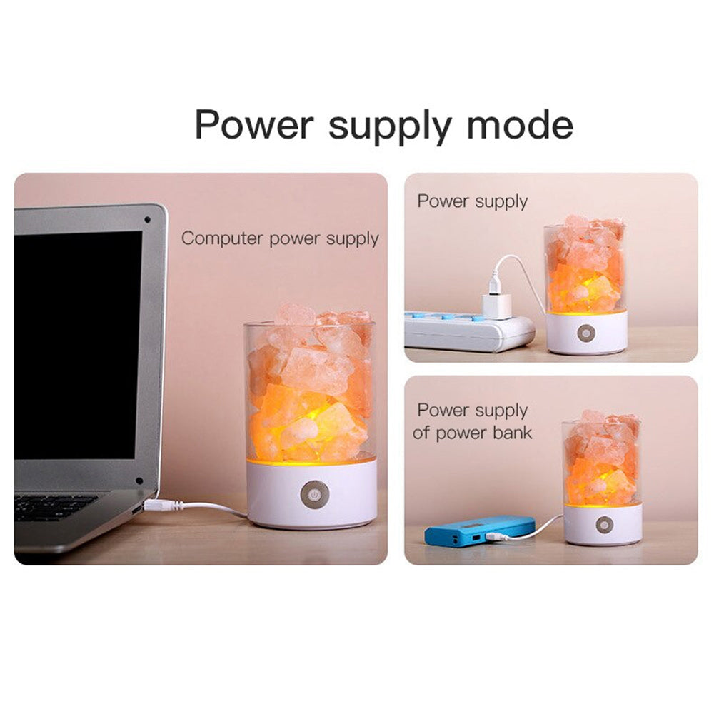Ultrasonic Aromatherapy Himalayan Salt Lamp and Diffuser- USB Powered_6
