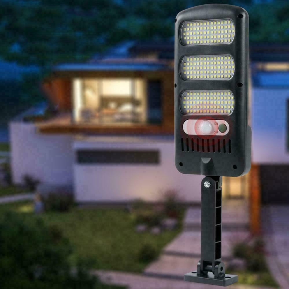 LED Solar Street Wall Light PIR Motion Sensor Dimmable Lamp_4