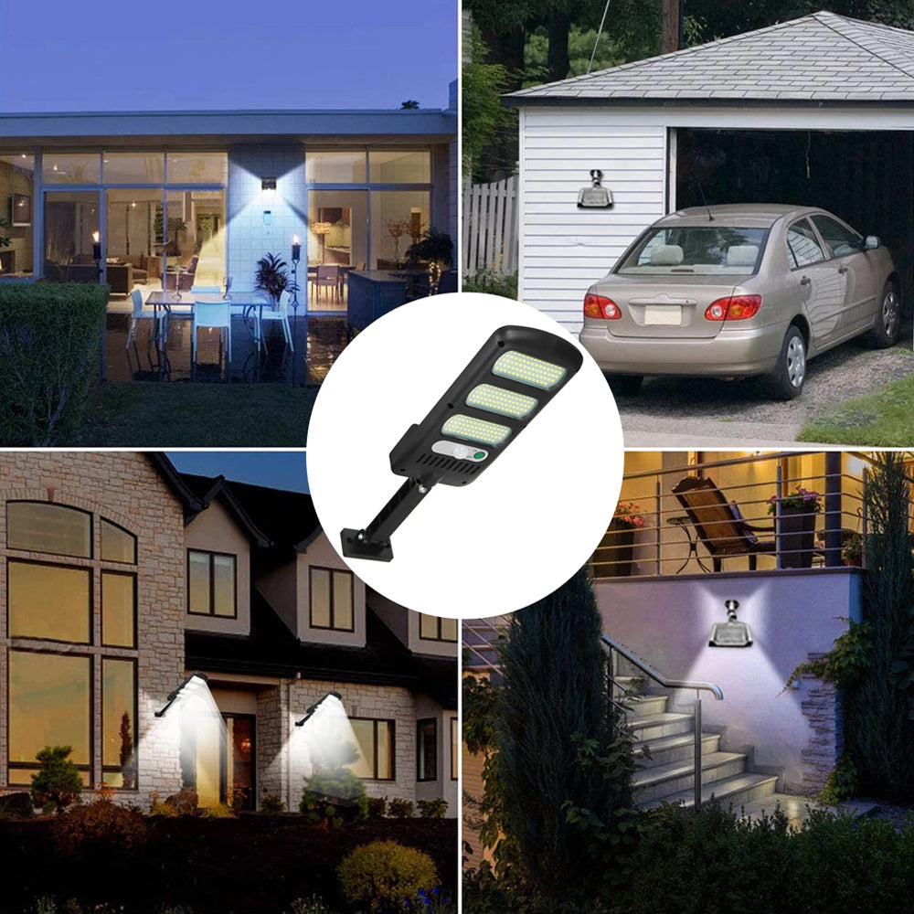 LED Solar Street Wall Light PIR Motion Sensor Dimmable Lamp_12