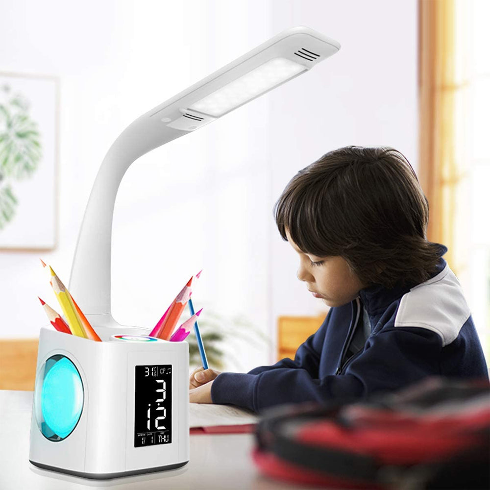 Multifunctional LED Dimmable Desk Lamp with Charging Port- USB Powered_2