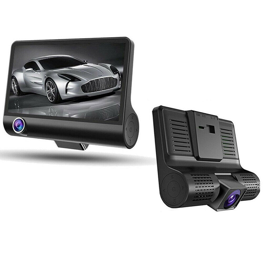 Full HD Front Rear & Interior Three Lens Car Dashboard Camera_1