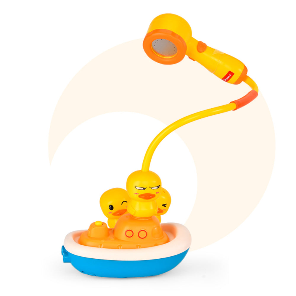 Battery Operated Portable Duck Hand Shower Baby Bath Toy_2