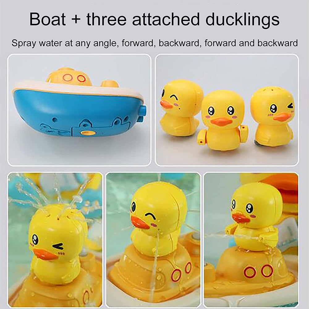 Battery Operated Portable Duck Hand Shower Baby Bath Toy_4