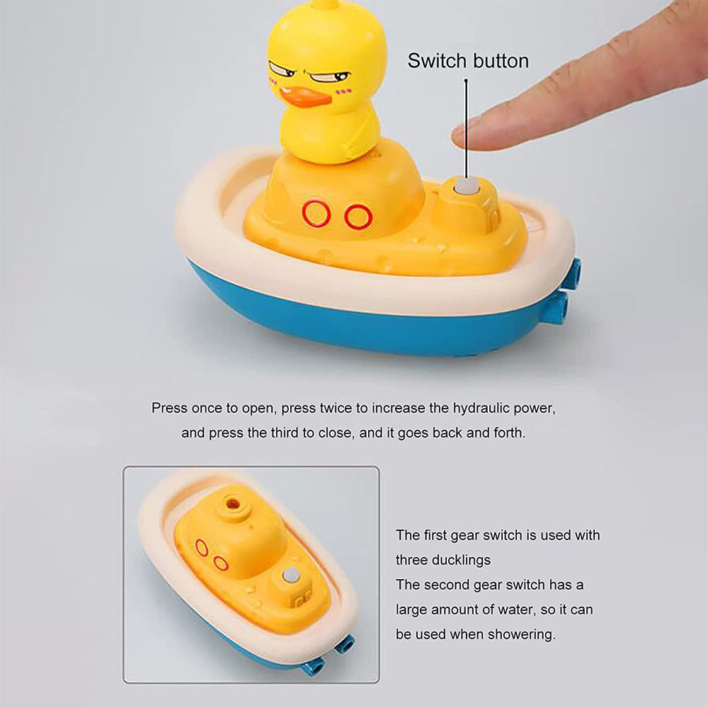Battery Operated Portable Duck Hand Shower Baby Bath Toy_8