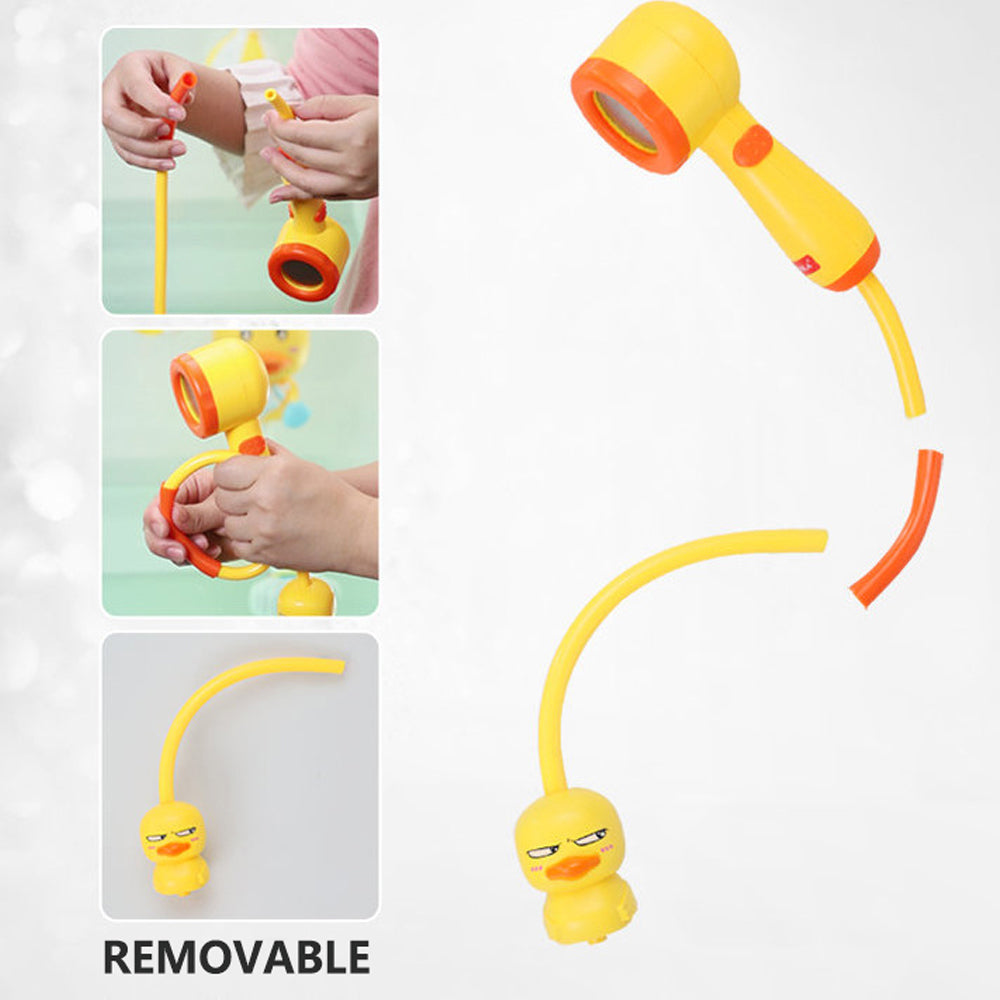 Battery Operated Portable Duck Hand Shower Baby Bath Toy_10