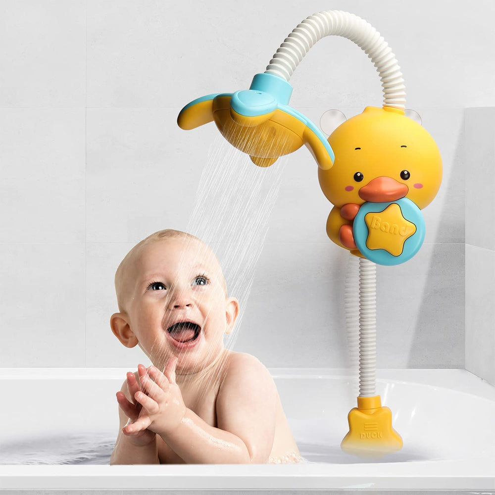 Battery Operated Electric Duck Bath Shower with Two Spraying Modes_2