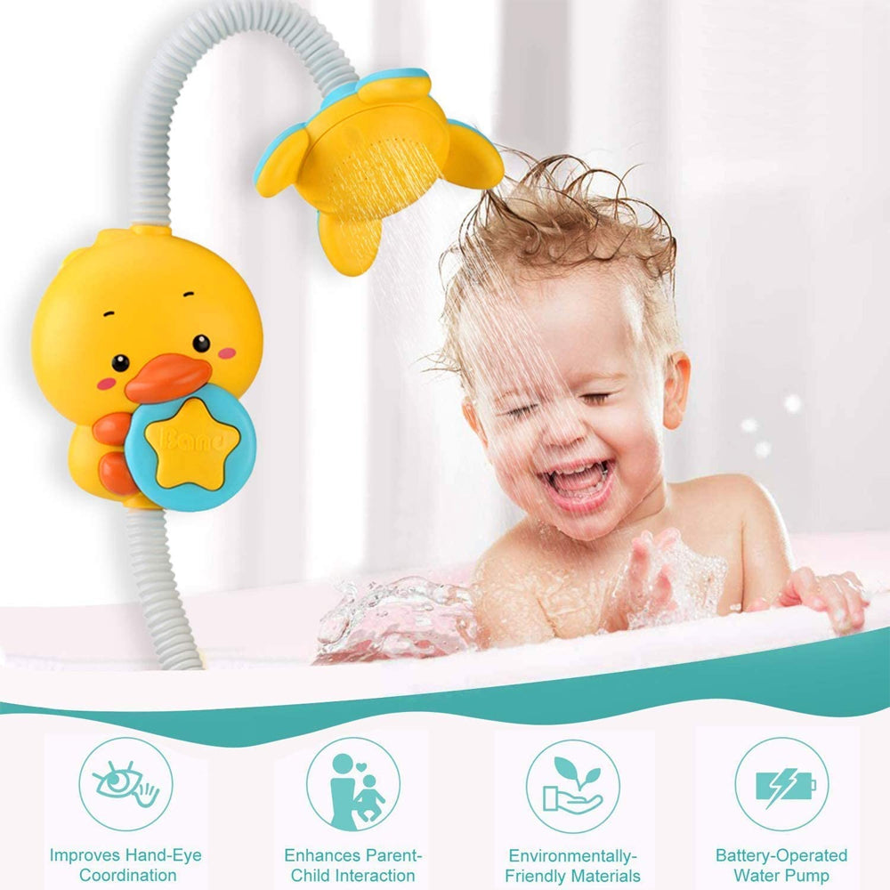 Battery Operated Electric Duck Bath Shower with Two Spraying Modes_5