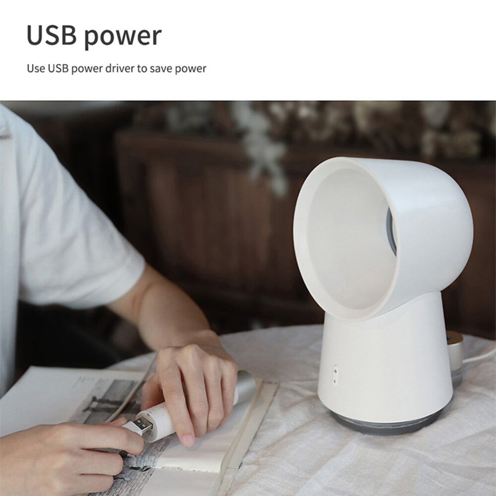 Mini Cooling Fan Bladeless Mist Humidifier w/ LED Light- USB Charging_14